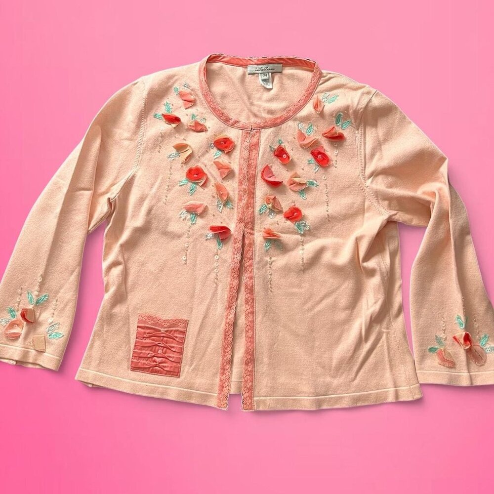 Vintage floral cardigan